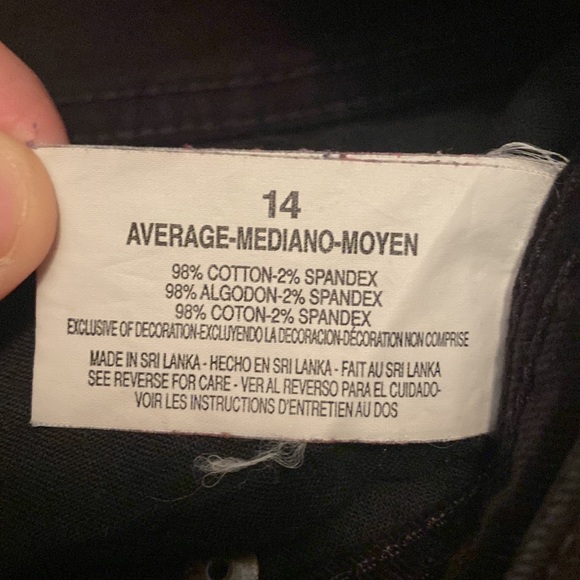 Women’s Gloria Vanderbilt Black Jeans Size 14 - Picture 5 of 5